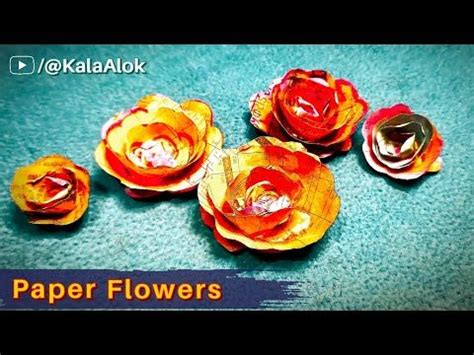 Image result for Newspaper Flower Tutorial