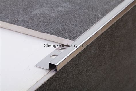 Porcelanato Flooring Stainless Steel Edge Corner Tile Trim for Listello ...