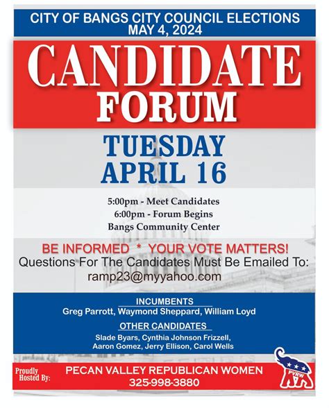 MEET THE CANDIDATES | Bangs TX