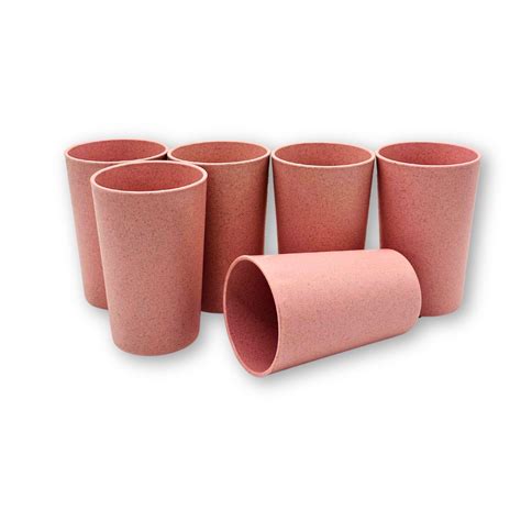 Buy Happy Cove Husk Eco Friendly Juice Glasses | Rice Husk and Bamboo ...
