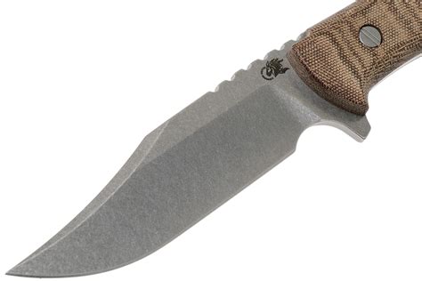 Rick Hinderer Ranch Bowie Natural Canvas Micarta, Stonewashed, bowie ...