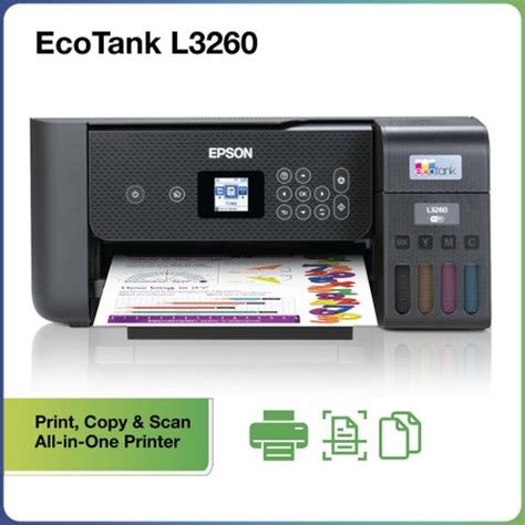 Epson Eco Tank L3260 Multi-function WiFi Color Ink Tank Printer with 1 ...