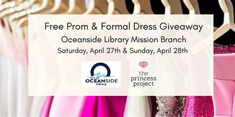 2024 Oceanside Library Pop-Up Prom & Formal Dress Giveaway, Oceanside ...