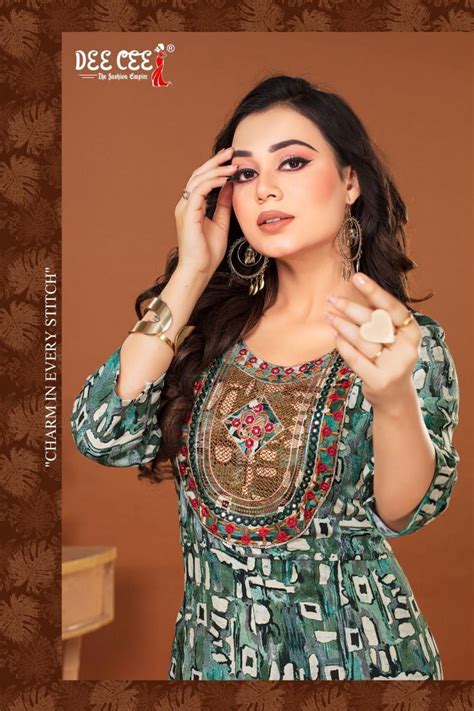 Deecee Kairavi Vol 1 Long Anarkali Kurti Collection: Textilecatalog