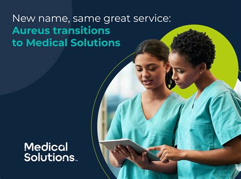 Aureus transitions to Medical Solutions: New name, same great service ...