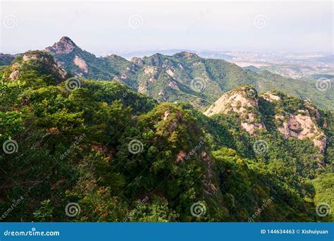 The Mount Qian scenic spot stock image. Image of five - 144634463