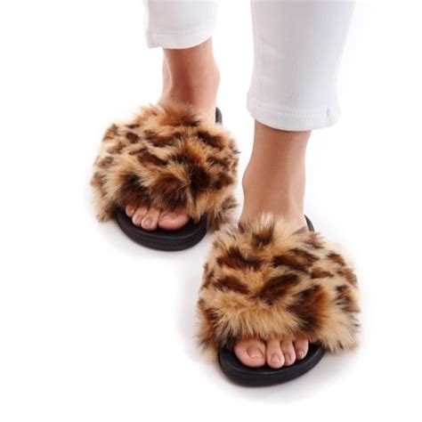 Hamster London Fur Sliders Leopard 38 Multicolour 16Y+