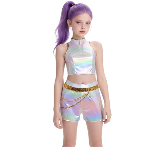 ZUITEH POP Singer Stars Halloween Costume for Girls, Halloween Fancy ...