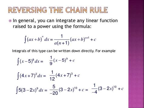 Image result for Chain Integration Rule