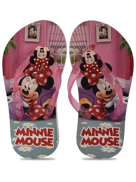 Disney Minnie Kids Girls Baby Pink Flip-Flops by toothless-11UK ...