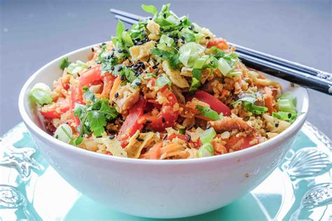 Low Carb Singapore Cauliflower Rice - Only Gluten Free Recipes