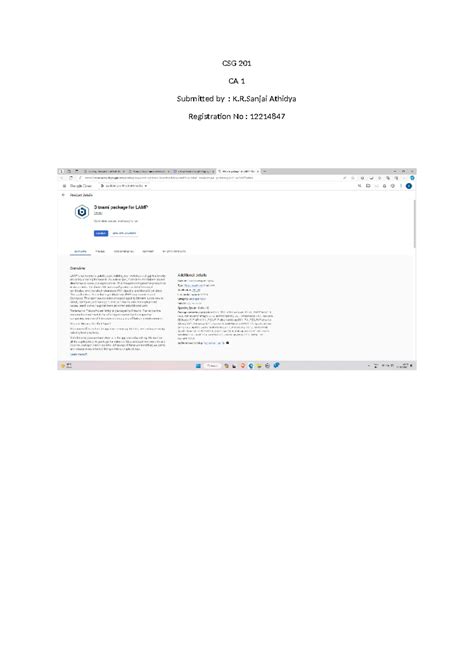 CSG 201 - google cloud fundamentals - CSG 201 CA 1 Submitted by : K.R ...