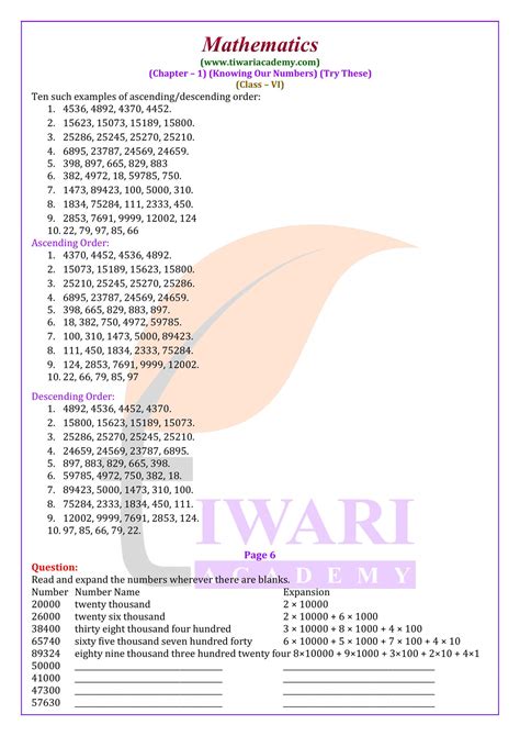 Image result for Class 6th Maths Chapter 1