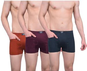 Dollar Men Dollar Lehar Mens Combed Cotton Trunk - Pack of 3 - Actual ...