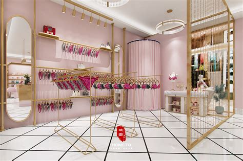 粉粉嫩嫩的内衣店装修效果图——鸿图世纪_鸿图设计-站酷ZCOOL