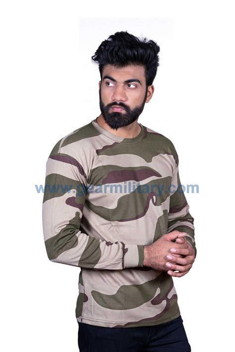 CISF Print Camo Full Sleeves T Shirt – gearmilitary