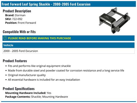 Image result for Ford Excursion Leaf Spring Replacement