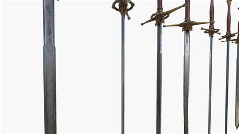 3D Fantasy Sword RPG Spanish Montante Mandoble Espadon Bastard Sword ...