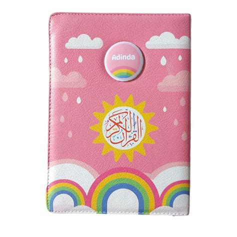 Al-quran Memorizing Mushaf Cover Aesthetic Custom Name Translation Latin Words Tajwid Small ...