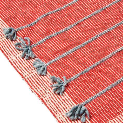 Nirvana Red Cotton Yoga Mat - Deivee