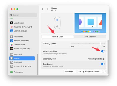 How to change scroll direction on Mac