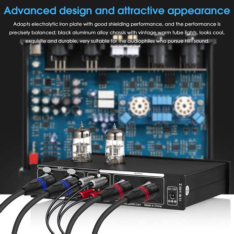 Douk Audio T8 HiFi 5-Band EQ Equalizer XLR Balanced Preamp Headphone ...
