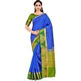 Buy MIMOSA Women's Kanchipuram Silk Saree With Blouse (2135-2D-BLK-RD ...