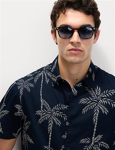 Buy Pure Cotton Hawaiian Shirt at Marks & Spencer