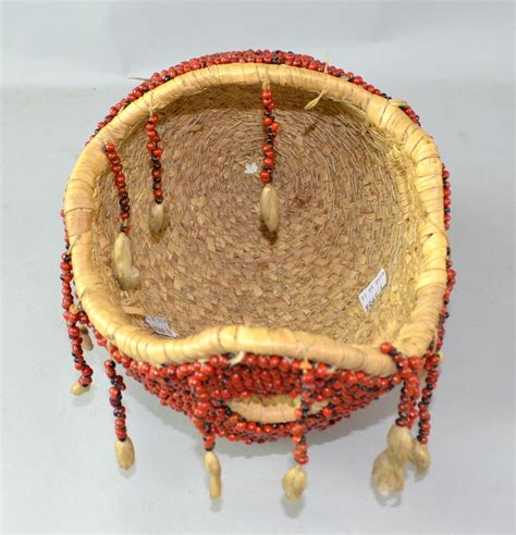Sold Price: Nigerian Juju head mask, decorated with red beads - June 4, 0118 10:00 AM BST