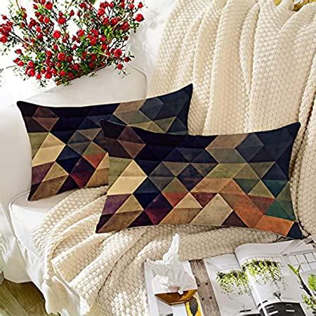 Buy STITCHNEST Mandala Printed Jute Rectangular Cushion Cover Set of 2 ...