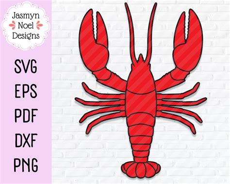 Crawfish SVG Crayfish PNG Crawdaddy Vector Crawdad - Etsy