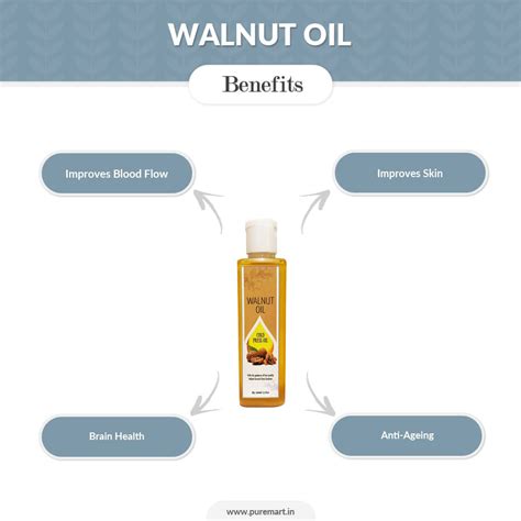 Buy 100% Pure Walnut Oil (100 ML) - Cold Pressed Online | PureMart