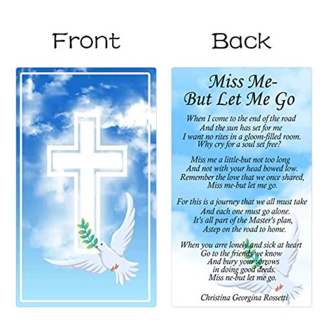 Buy Funeral Memorial Prayer Cards 100 pcs Celebration of Life Memorial ...