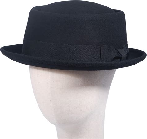 Buy Pork Pie Hat for Men Women Bowler Hats Breaking Bad Hat Wool Felt ...
