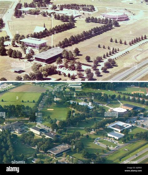 Mount Olive college aerial view 1980s 2012 Stock Photo - Alamy