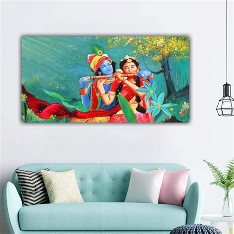 Radha Krishna Canvas Painting - Elevate Your Home Decor | The Seven Colours