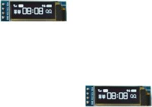 Flyrobo (2 pc) 0.91 Inch 128Ã—32 OLED Display Module with I2C/IIC ...