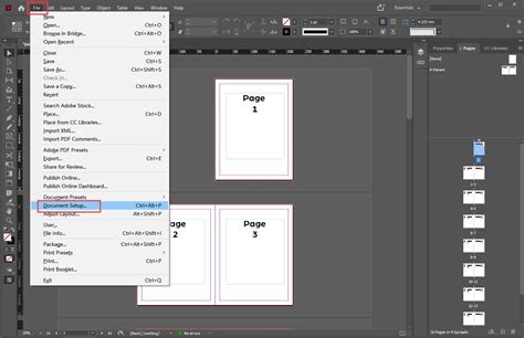 ID InDesign Page Setting 的图像结果