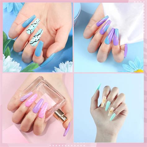 Buy Gel Nail Polish Kit with UV Light Starter Kit 5 Color 8ml Gel Nail ...