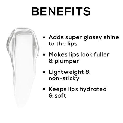 Renee Hot Lips Clear Lip Gloss|Super Glassy Shiny Hydrated Lips