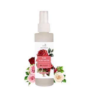 Unik Naturals Pure Rose Water, 100ml, Steam Distilled, All Skin Types ...