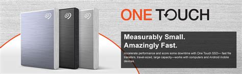 Seagate One Touch 2 TB External SSD up to 1030 Mb/s, for Windows and ...