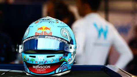GALLERY: Albon, Leclerc, Zhou and more get ready for Singapore GP with special helmet designs ...