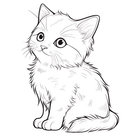 Adorable Kitten Coloring Pages | Kittens coloring, Cat coloring page ...