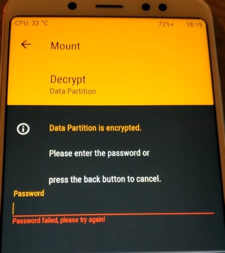 Image result for TWRP Password Decrypt