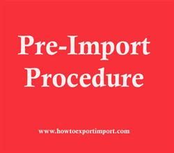 Pre-Import Procedure