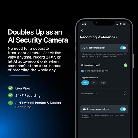 Qubo InstaView Video Door Phone | 2K Wireless VDP | Hardware Depot