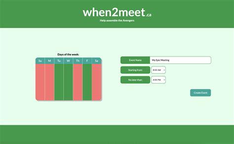 when2meet Improved | Devpost