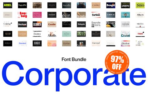 Corporate Font Bundle by Craft Supply Co (3) | Images :: Behance