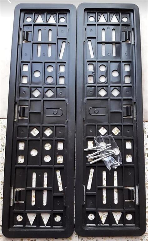 SPAK-KAL Bike and Scooty Front and Back Number Plates Frame Set of 2 ...
